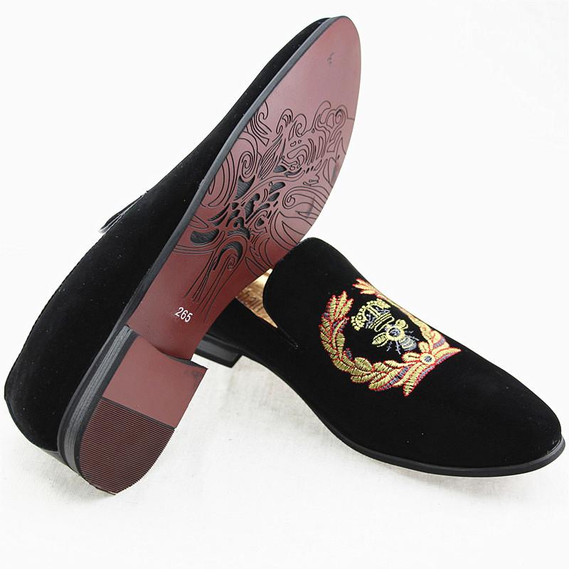 Movechain Herren Wildleder Slipper Herren Casual Stickerei Mokassins Oxfords Schuhe Mann Party Driving Flats EUR Größen 38-45