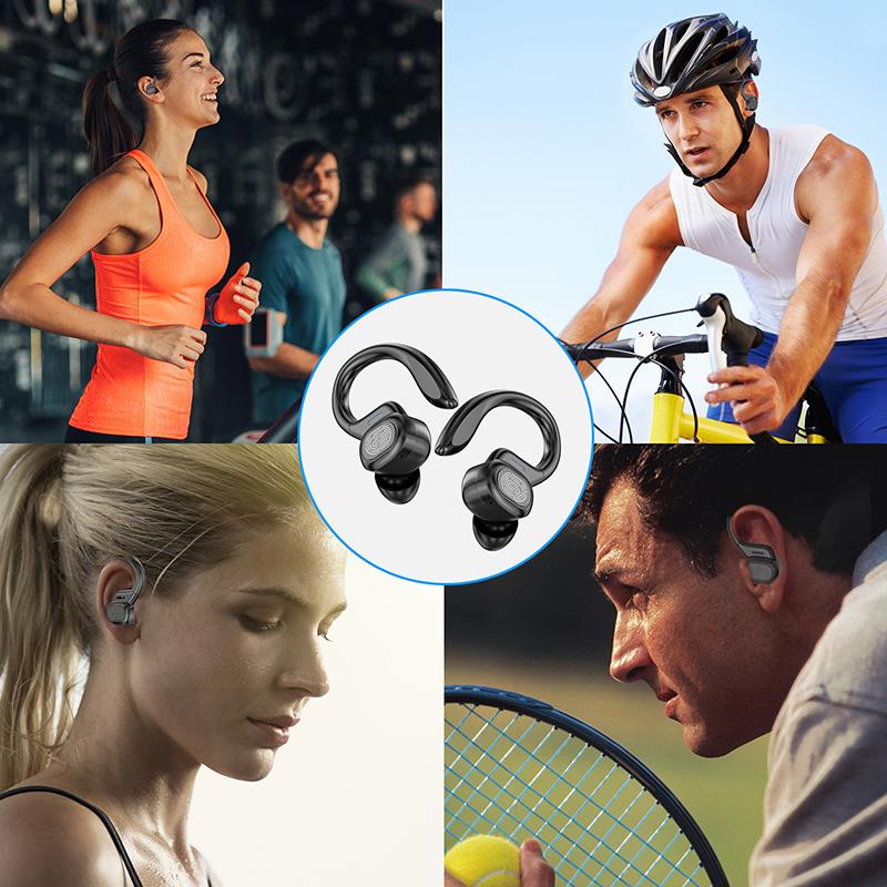 Sports Wireless Earphones BT over Ear Buds with Earhooks Sports Earphones Running in-Ear Headphones