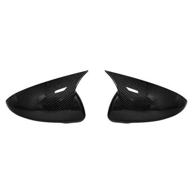 2x Carbon Fiber Look Side Wing Mirror Cover Cap Trims For Kia K3 Forte 2019-2022