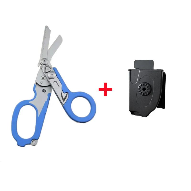 Raptor Emergency Response Shears Multifunctional Scissors with Strap Cutter and Glass Breaker with Compatible Holster
