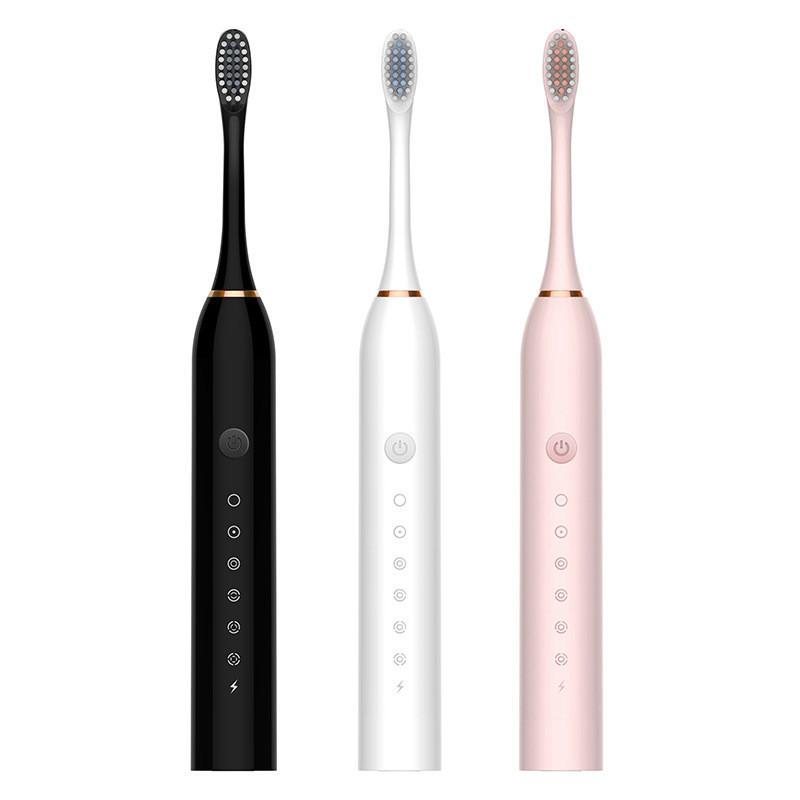 Portable Electric Toothbrush Set For Adults With Soft Bristles And Multimode Functionality