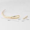 18K Gold & White Gold Pearl Bracelet with Irregular Branch and Bent Tube Design