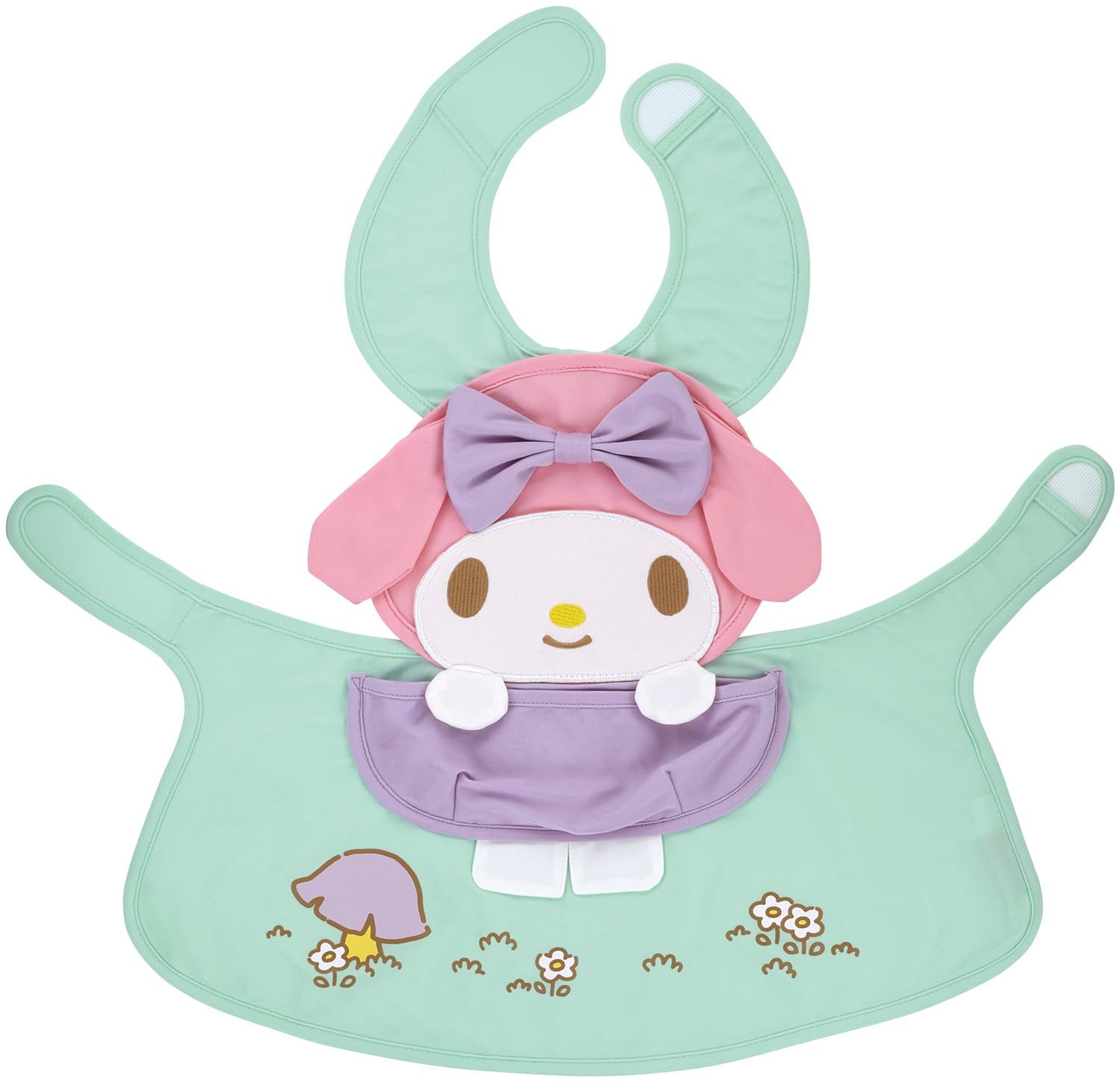 

Детский слюнявчик Skater для еды, размер, водоотталкивающий, с карманом для сбора, Sanrio My Melody, вырубной, 80-90, CBAEP1-A