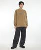 NOMANUAL Star Logo Vintage Long Sleeve Tee - Washed Brown