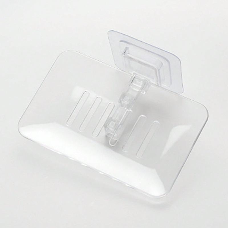Soap Dish, Waterproof Soap Holder, Hole-Free Soap Tray, No-Drilling Soap Holder