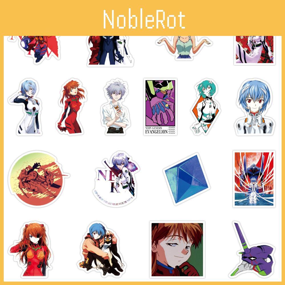 Neon 50pcs Genesis Evangelion Novel Waterproof Stickers For Water Bottle
