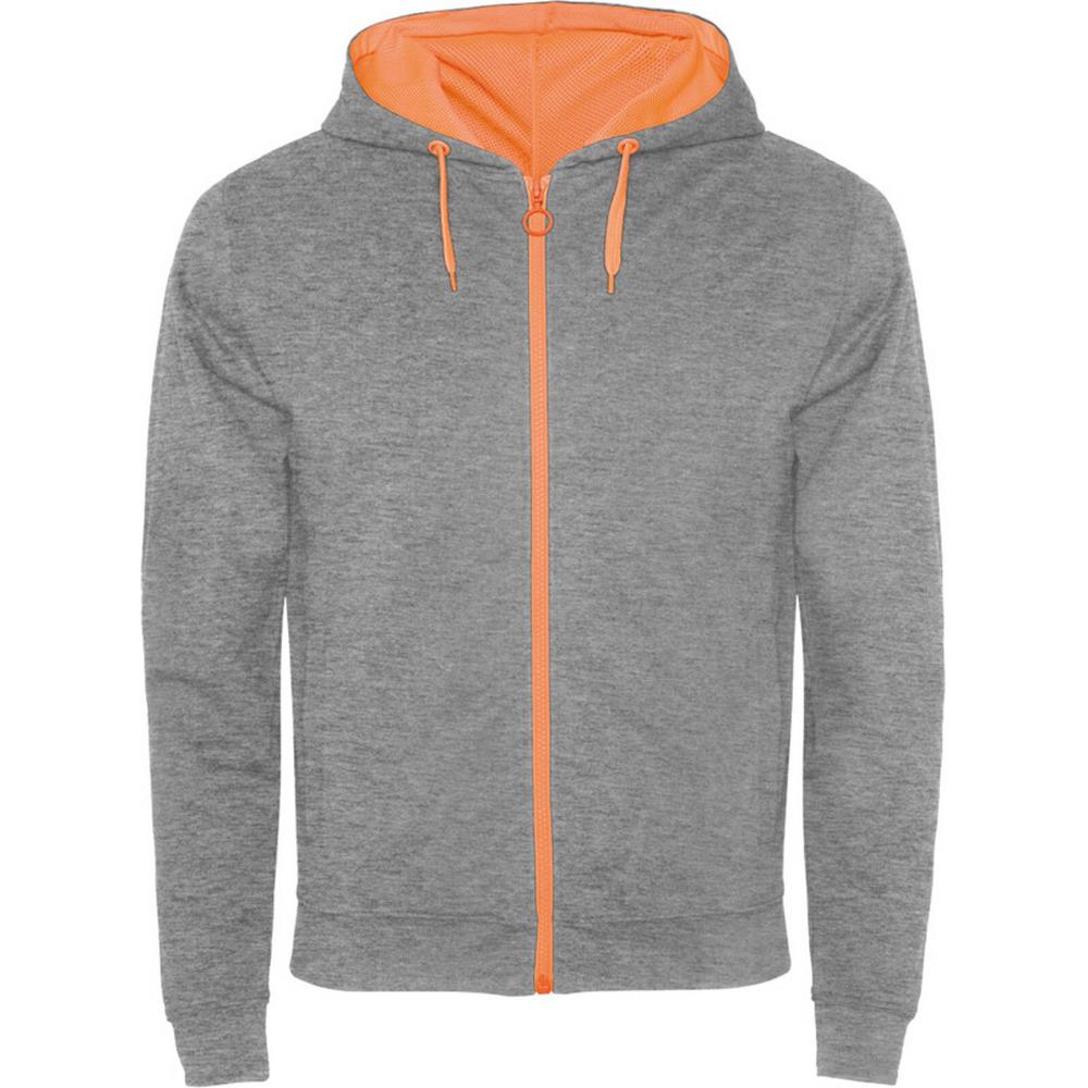 Felpa con cappuccio Fuji con cerniera intera unisex per adulti Roly