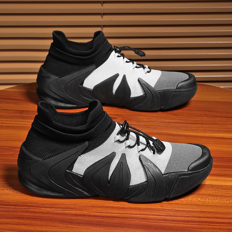 Men’s Sports Shoes Running Sneakers Students Jogging Shoes Lightweight Walking Socks Shoes Over Sized