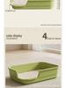 Extra Large Semi-Enclosed Anti-Tracking Plush Cat Litter Box
