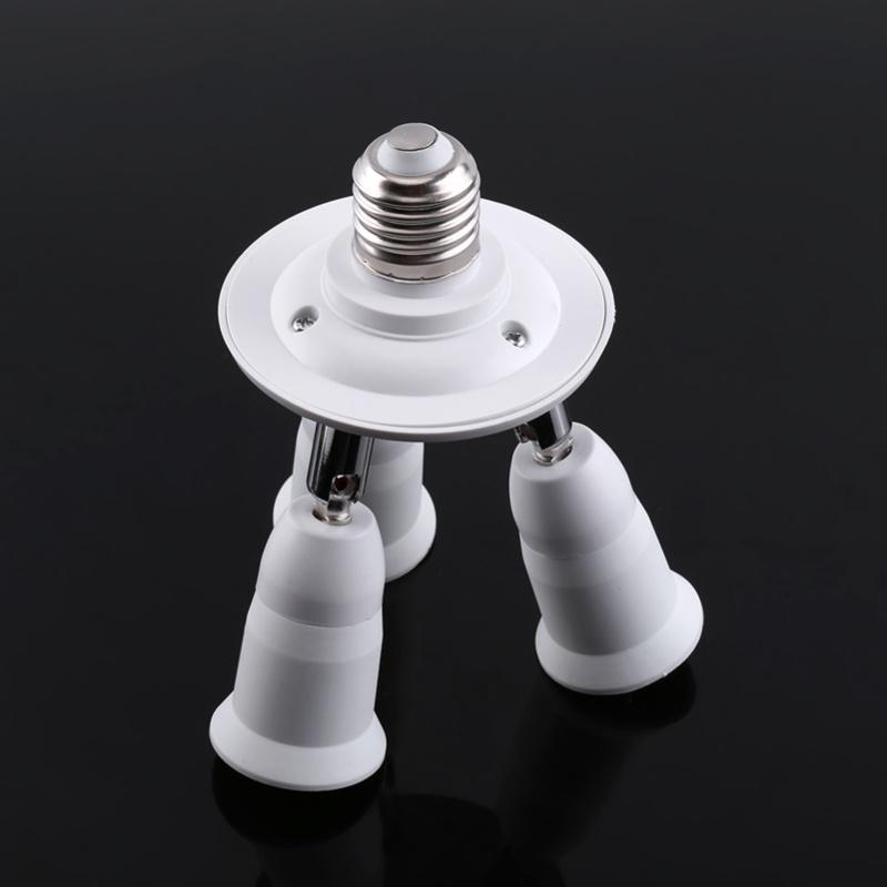 5 In 1 Adjustable E27 To E27 Base Light Lamp Bulb Adapter Holder Socket Splitter New #3
