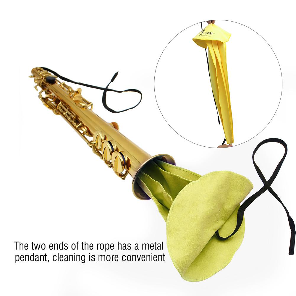 3Colors LADE Durable Saxophone Sax Clarinet Cleaning Cloth Tool for Tube Inside Clean