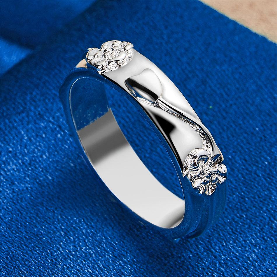 1 piece of 925 sterling silver 7-10 exquisite pattern ring, women's engagement fashion charm accessory jewelry