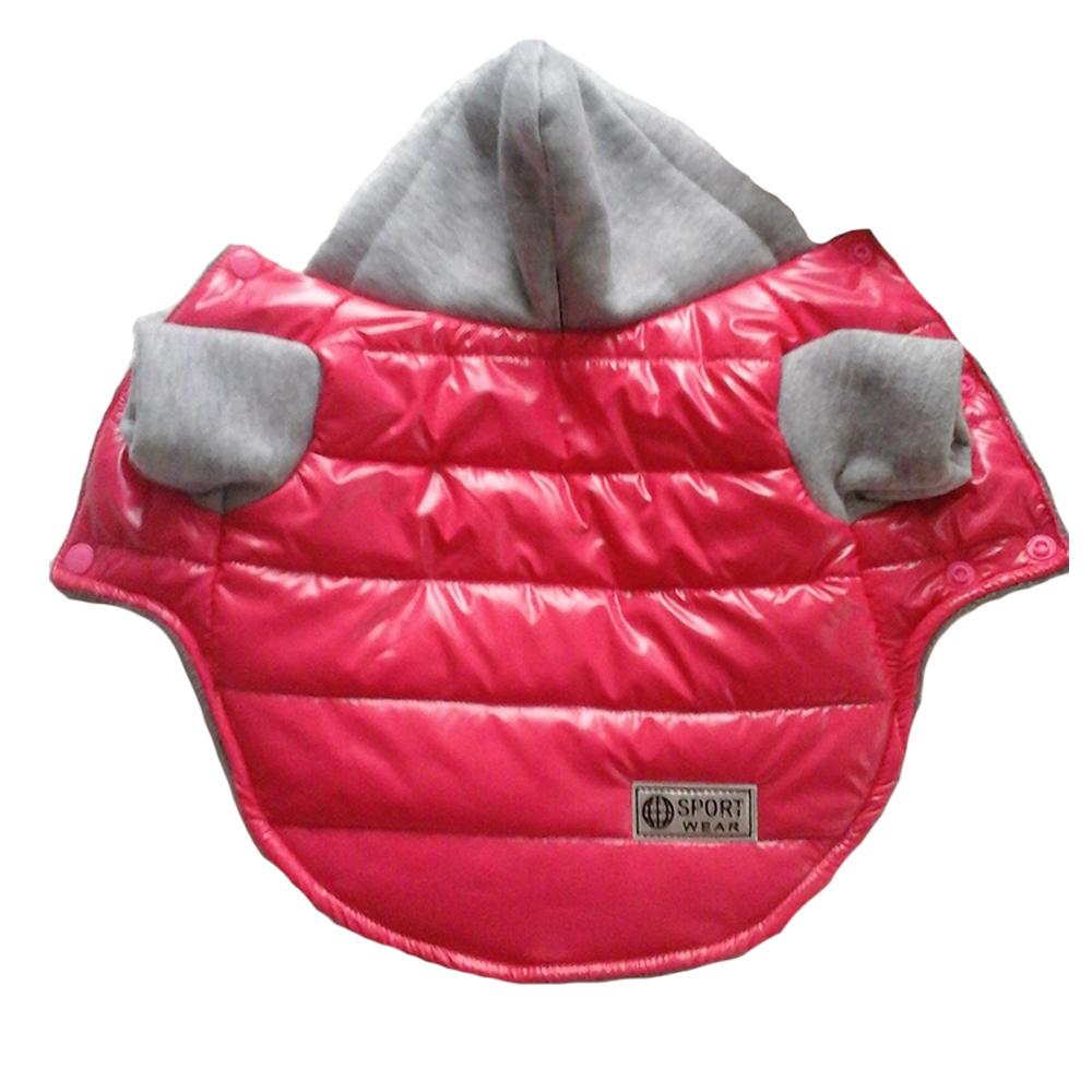 Wasserdichter Hunde-Kapuzenpullover, Winter-Hundemantel, Hundekleidung für kaltes Wetter, bequeme Haustier-Hundejacke, verdickende warme Welpen-Hundekleidung mit Kapuze, Herbst-Winter