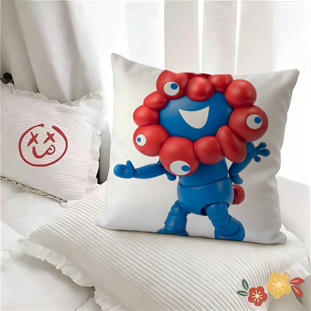 pc Cartoon MMyakuMyaku Pillow Case Fashion Square Pillowcase Bedroom Sofa Room Ins Decoration Leisure