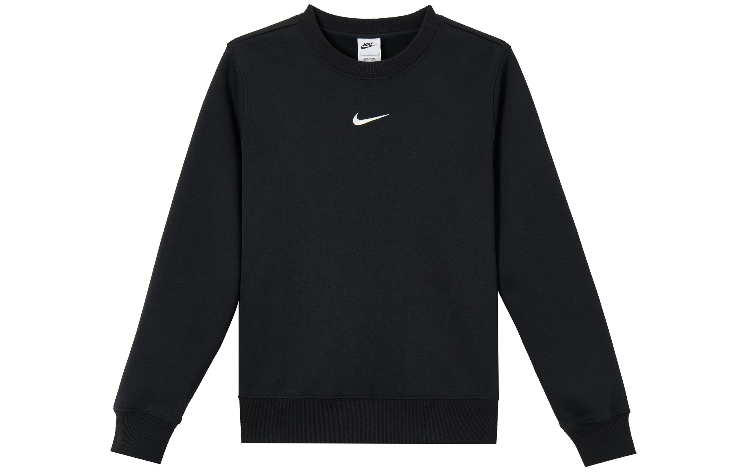 Nike Sportswear Phoenix Fleece Lined Crew Neck Athleisure Sweatshirt Women s Black/Sail White DQ5752-010 XS