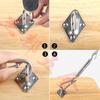 Stainless Steel Sun Shade Sail Hardware Kit: Latch, Turnbuckle, and Square Diamond Buckle