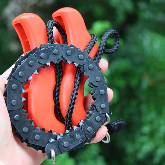 Venkovní ruční řetězová pila Přenosná kempingová obousměrná kapesní řetězová pila Ostré zuby Snadné uchopení Rukojeť pro přežití skládací řetězové pily