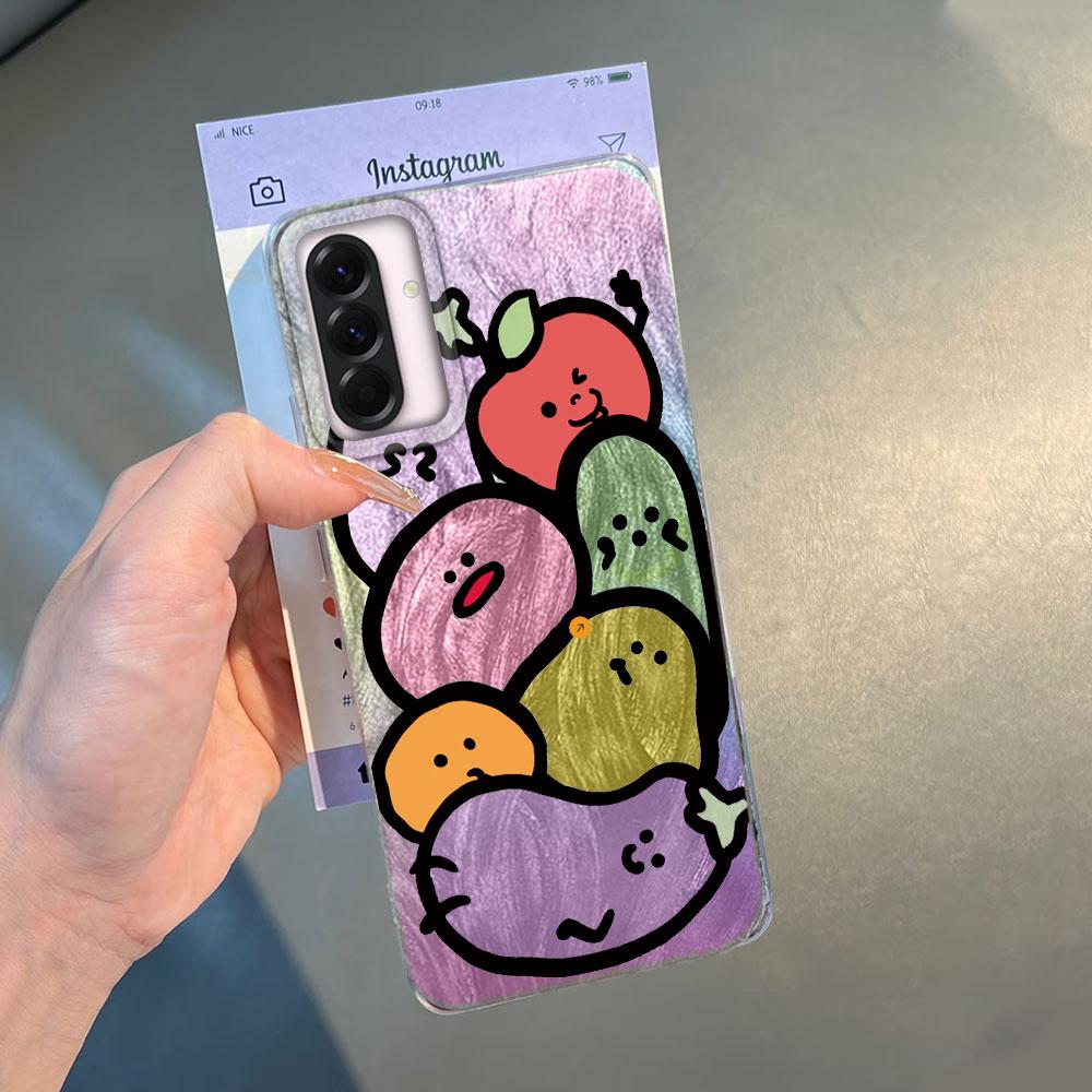 MultMultiple ones Gradient Colored Cat Phone Cases For Samsung Galxy A56 A26 A36 A16 A55 A35 A15 A25 S25 Silicone Couple Cover