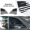 2pcs Rear Window Trim Cover Stickers For Dodge Challenger 2008 up n flag