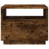 LED Coffee Table In Smoked Oak 50 X 49 X 40 Cm