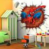 Wall Sticker Cartoon 3D Effect Spiderman Decorative Wall Decal Home Decor Gifts for Kids Rooms