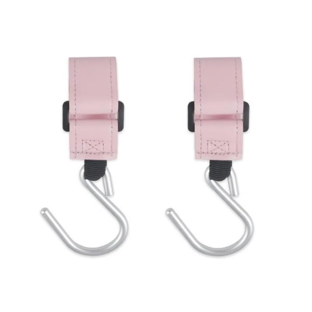 Universal Alloy Baby Stroller Hook Hanging Multifunctional Leather Hook S-shaped Hook For Diaper Bags