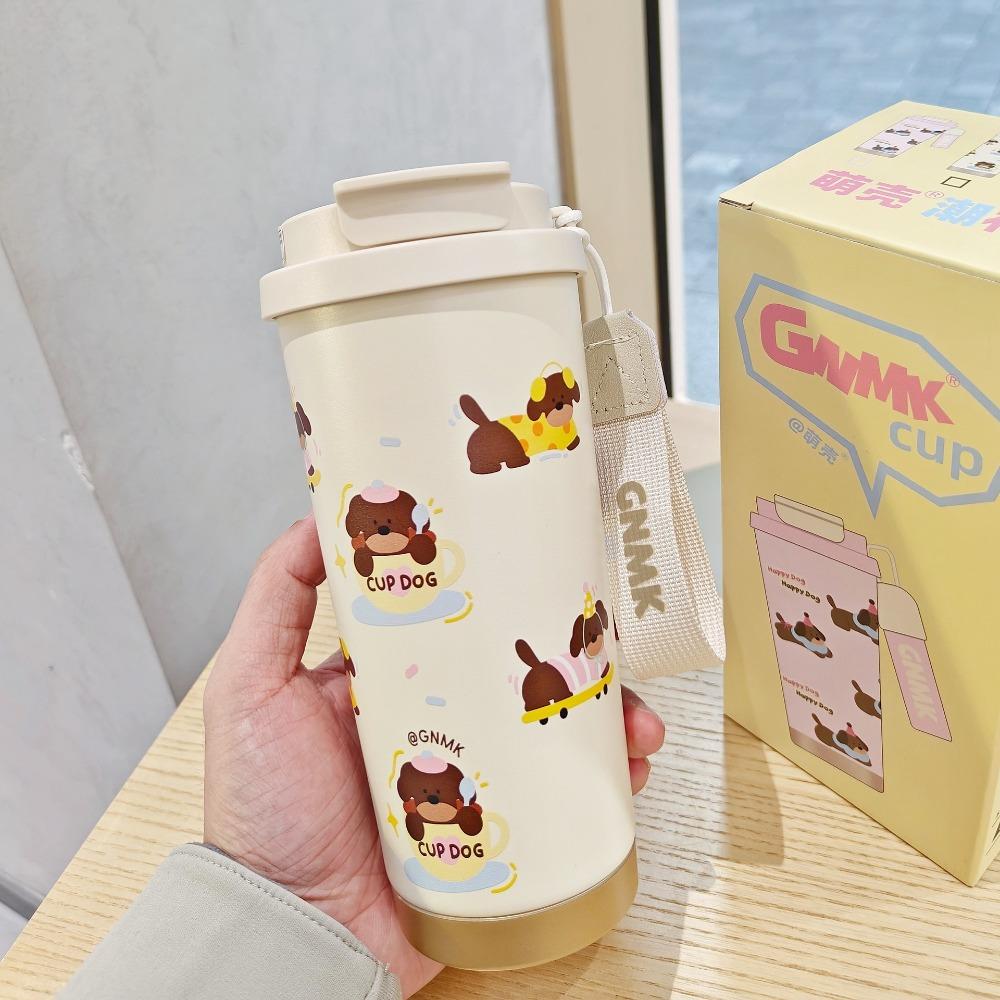 

Portable Straw Cup with Built-in Tea Filter Insulated Cup New Water Cup коричневий