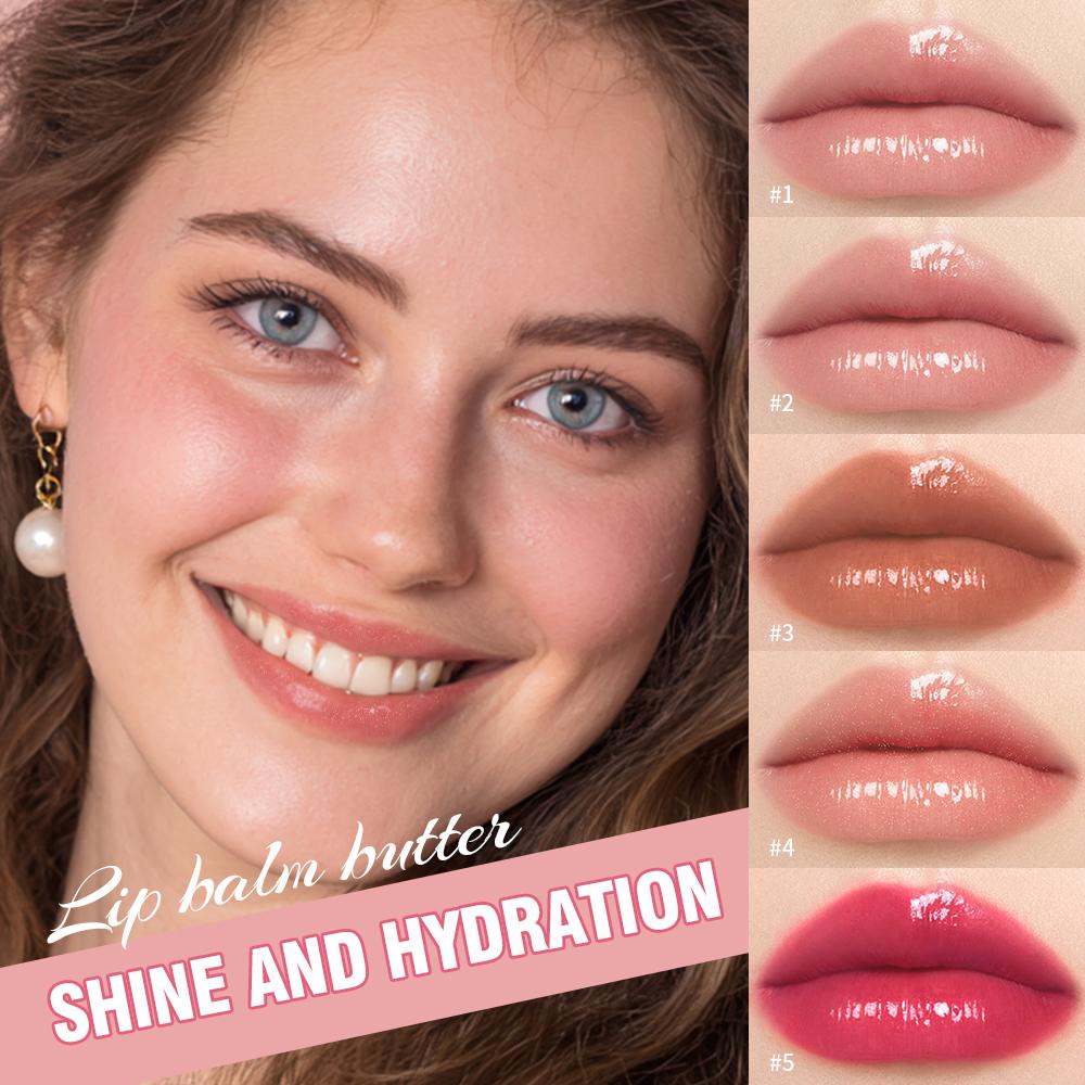 Sommer Lippenbalsam Feuchtigkeitsspendender Spiegel Lipgloss Lippen Vanille Minze Eiskaffee Kuchen Duft Lippenstift Transparenter Lippenöl Make-up