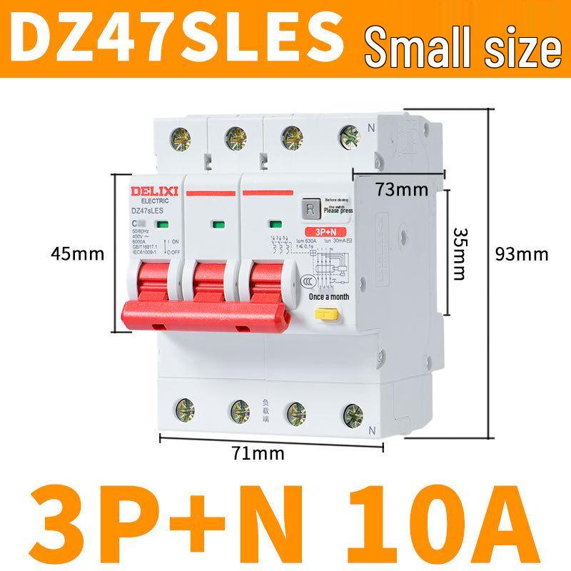 Delixi 220V Miniature Air Switch Circuit Breaker 2P with Leakage Protection, 1P+N, 3P, 4P.