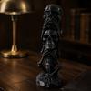 Office Desk Accessories 3D Printed Triple Skull Statue, Halloween Horror Hear No Evil See Modern Interior Ornaments Speak Figurine, Creative Decor for