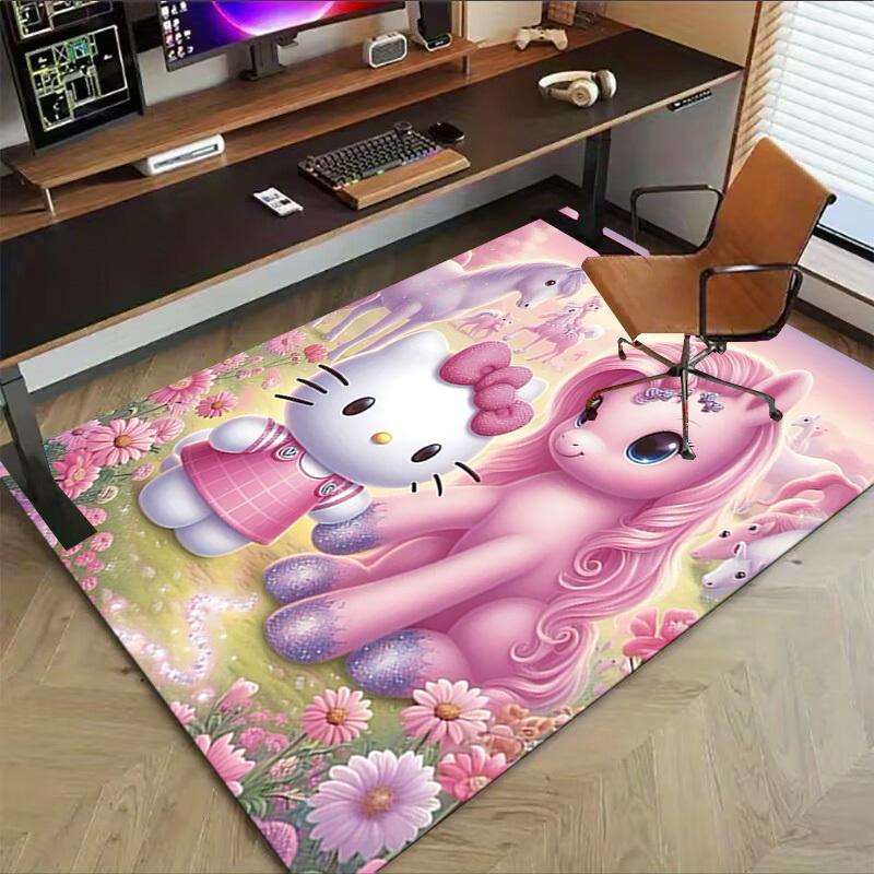 1pc Hello Kitty Unicorn Carpet Office Rug Outdoor Mat Home Decor Area Carpet Festival Gift
