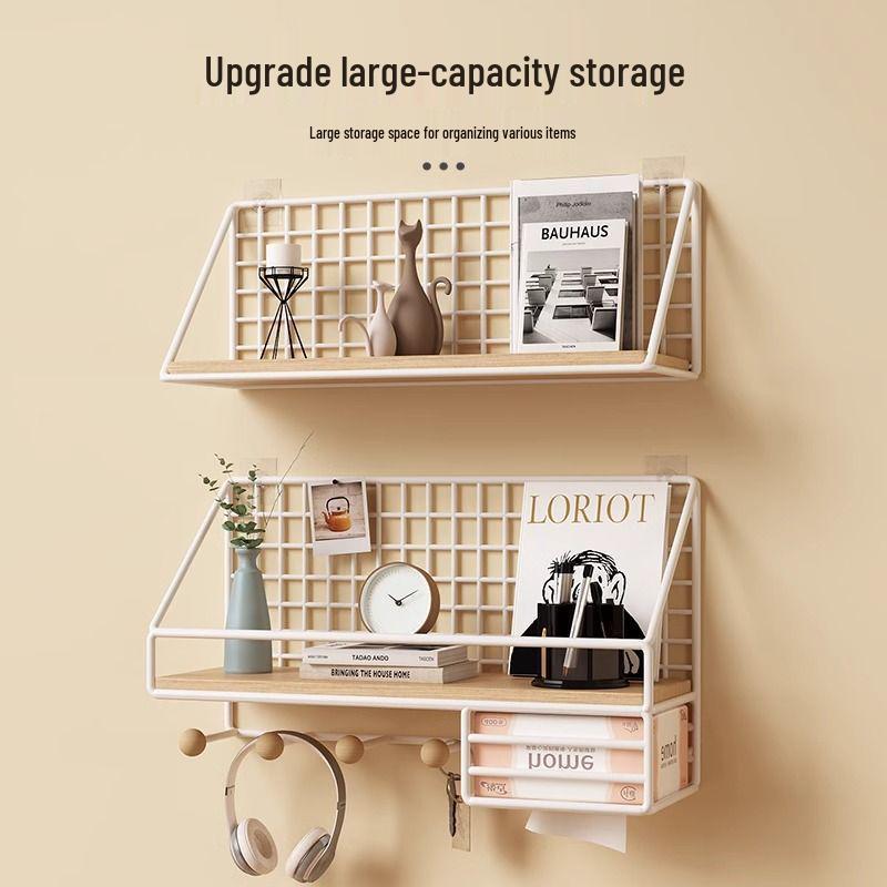 Punch-Free Wall-Mounted Camera Shelf: Multi-Functional Security & Storage Solution