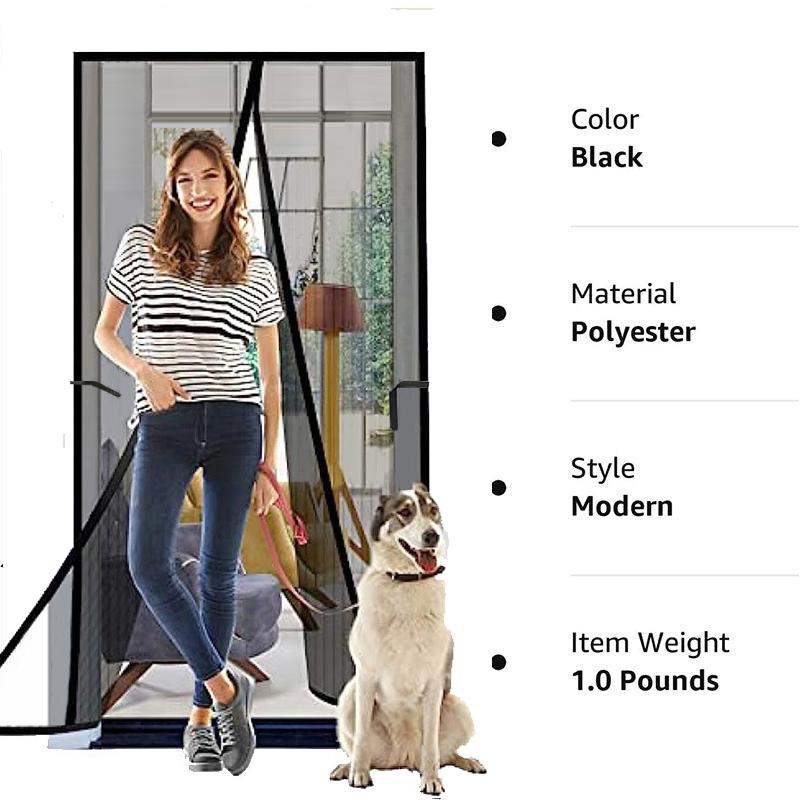 Magnetischer Türvorhang Maßanfertigung Moskitonetz Vorhang Fliegen Insekten Automatisches Schließen Unsichtbares Netz für Küche Innen Wohnzimmer