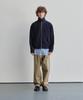 Horlisun Visitor Harrington Seersucker Jacket Navy