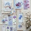 100pcs/lot Memo Pads Material Paper Daily Dried Flower Post Office Junk Journal Scrapbooking Cards Retro Background Decoration