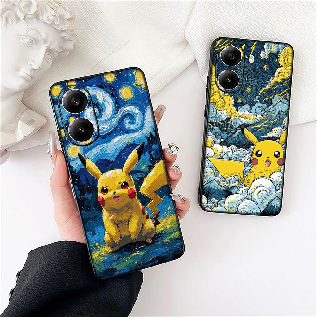 P-Pokemons Gengar P-Pikachus Cute Cover for Samsung Galaxy S22 S21 S20 FE Ultra Plus A35 A36 A37 A33 A34 A04 A71 Phone Case