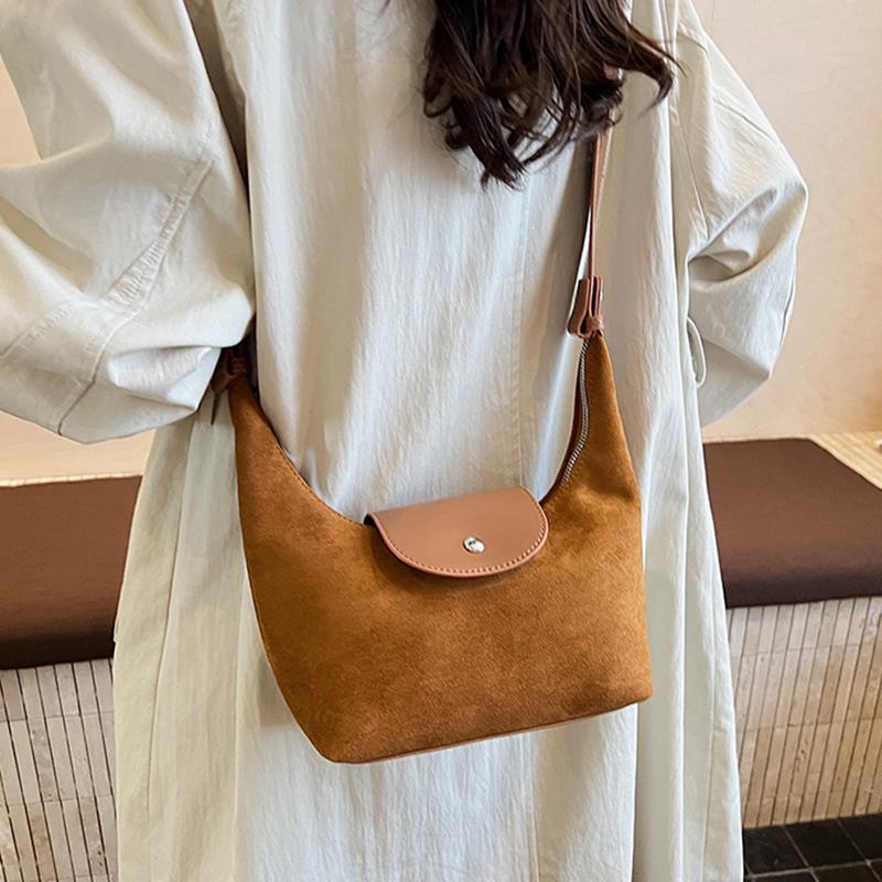 Yogodlns Fashion Women Nubuck PU Leather Handbags High Quality Ladies Small Shoulder Hobo Bags Casual Crossbody Bags for Daily Use