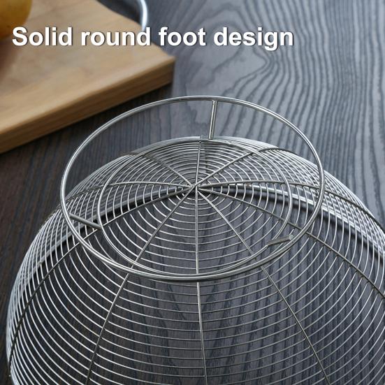 Cesta de acero inoxidable para verduras, moderna cesta de alambre para fruta para encimera de cocina, cestas de metal