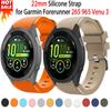 22mm Silicone Strap for Garmin Forerunner 265 965 Venu 3 Comfortable Bracelet Replacement Wristband Garmin Forerunner 955 Correa