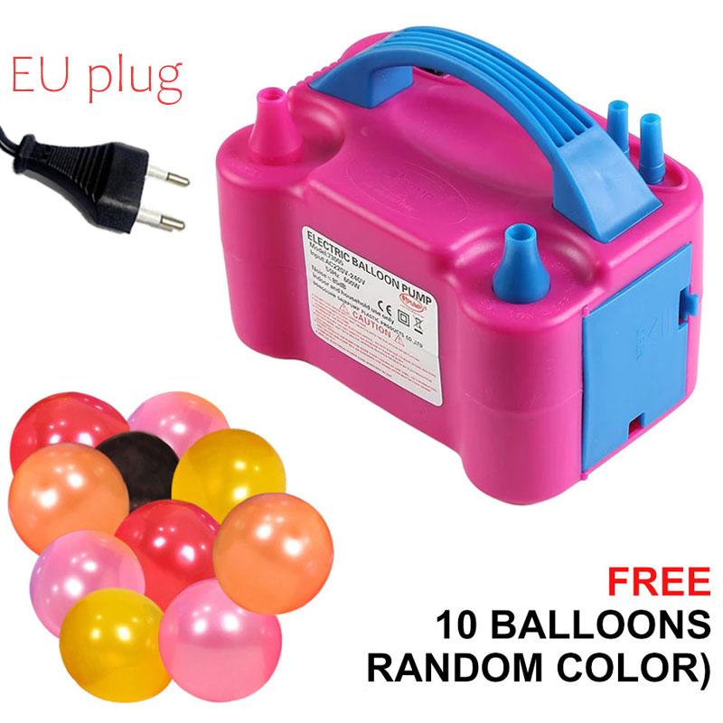 Christmas Pump Electric Fan Dual Nozzle Portable Balloon Inflator Fast and Easy Bulk  Filling Suitable for Event and Party