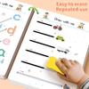 32 Page Reusable Magic Practice Notebook Set Magical Tracing Workbook Montessori Educational Books for Children Pen Control Learning Writing Skills