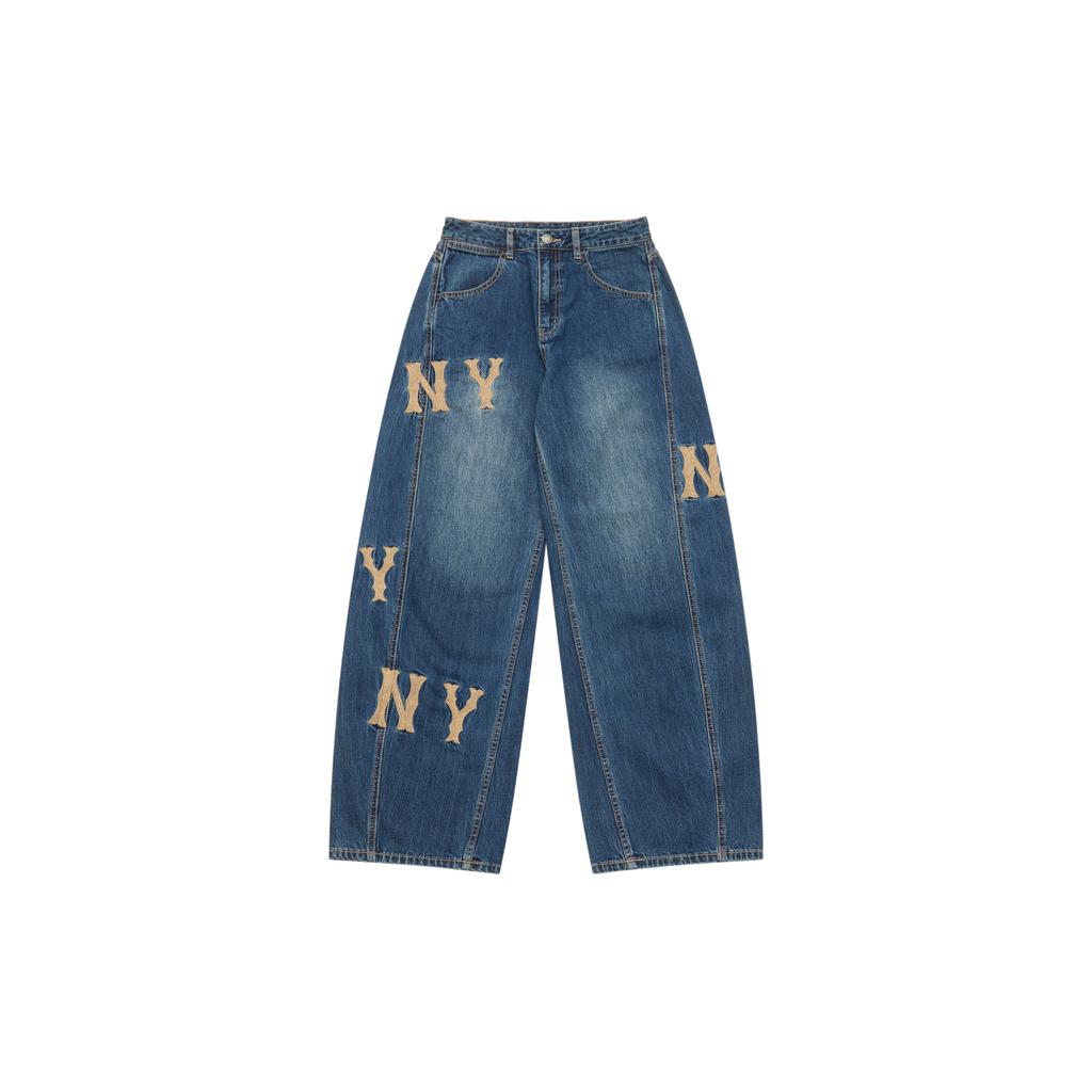 New MLB New York Yankees 25FW Jeans Women's Standard Denim 3FDPG0254-50INS