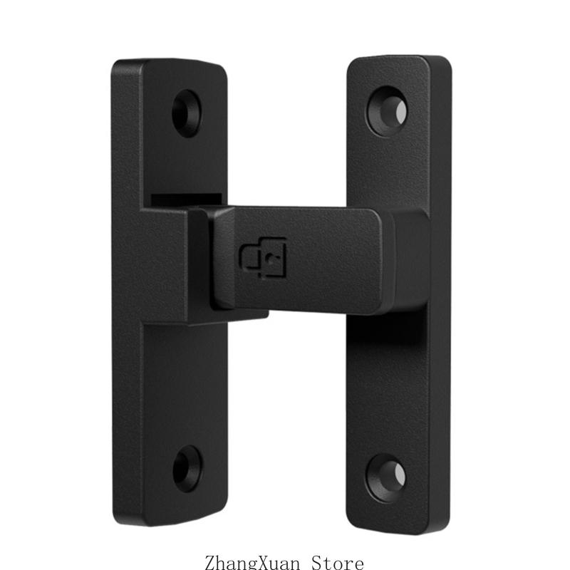 Zinc Alloy 90 Degree Latches Door Lock Without Drilling Required for Home Office and More Types Easy Installion