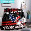 Custom Name Blanket Houston-Texans Artwork Blanket Bedding Blanket for Travel, Camping, Living Rooms, Offices, Sofas, Fan Christmas gift