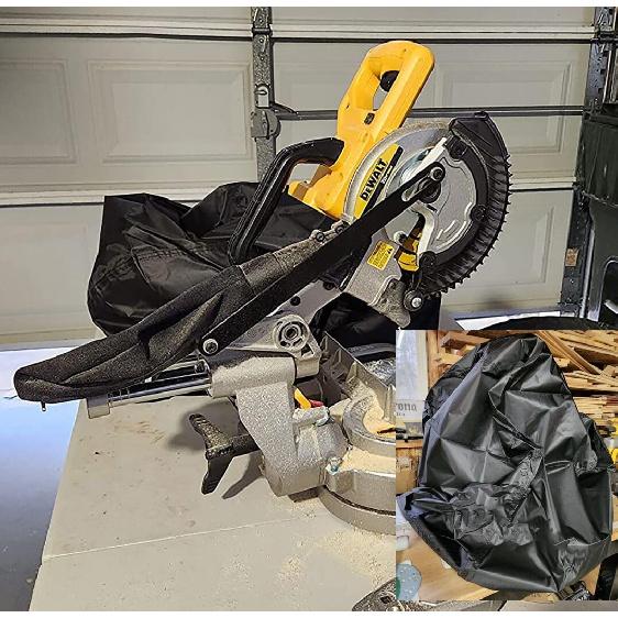 Miter Saw Cover 28L X 24W X 28H Inch Waterproof Portable Table Saw Cover Miter Saw Accessories,Dustproof Furniture Cover (black)