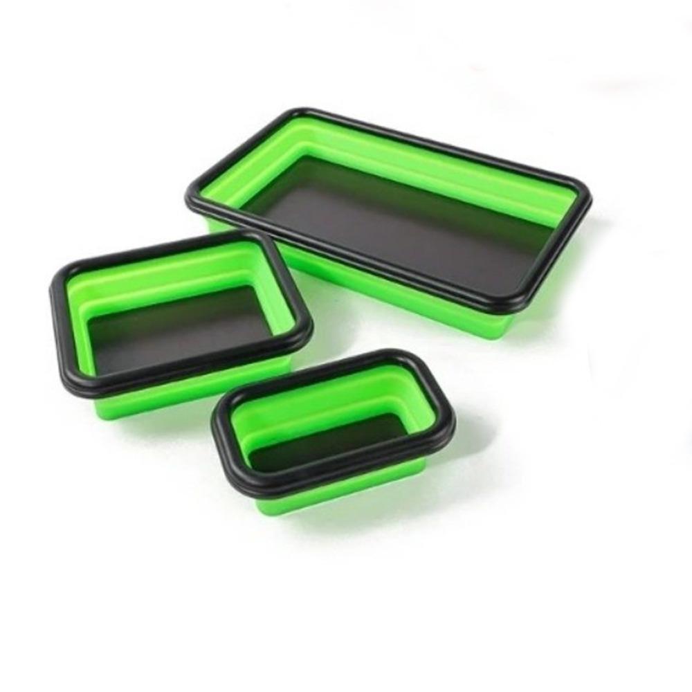 3Pcs Strong Magnet Magnetic Tool Tray Flexible Silicone Tool Organizer Tray  Auto Tool