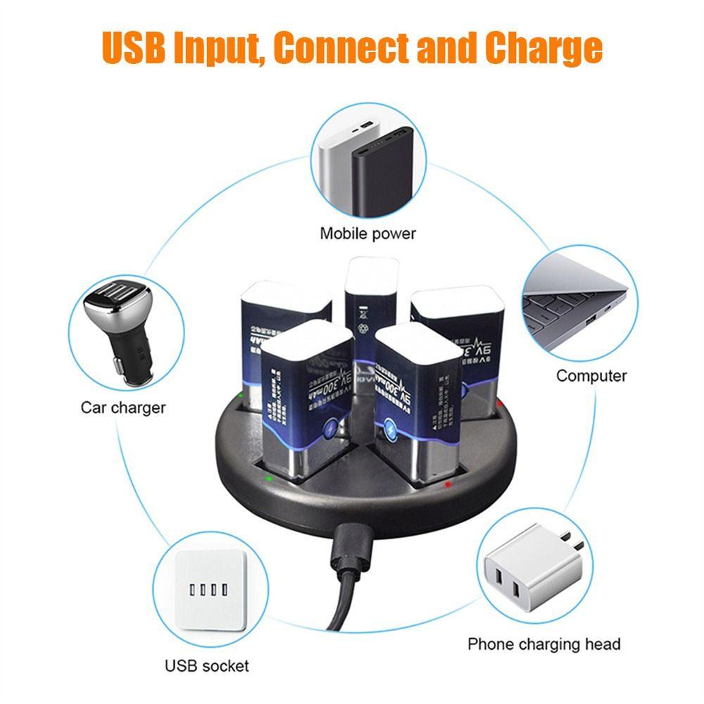 Charger Adapter Rechargeable Batteries Charger Battery Charger USB Charger 9V Battery Charger