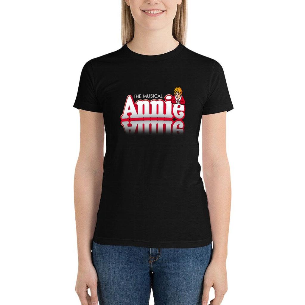 The Musical Annie T-Shirt Shirts Graphic Tees Summer Tops Summer Top Oversized T-Shirts For Women Cotton