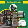Portable 3 In 1 Manual Jewelry Rolling Mill Machine 120 Mm Adjustable Press Thickness for Gold Silver Copper Aluminum, Green