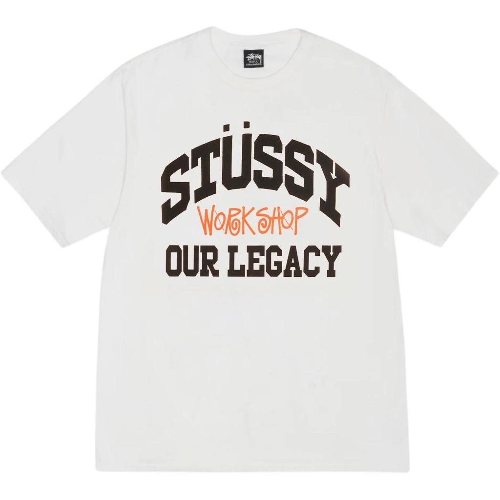 Stussy x OUR LEGACY FW24 WORK SHOP COLLEGIATE TEE PIGMENT DYED logoT Unisex 3903958